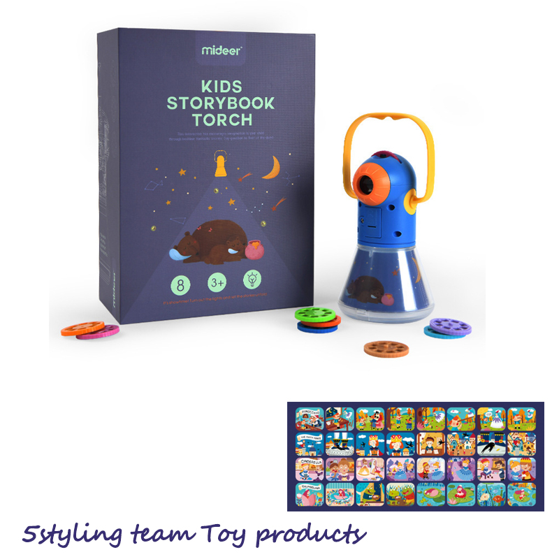 Mideer Milu infantil multi-função história projetor três em uma estrela dormir luz noite luz brinquedo luminoso