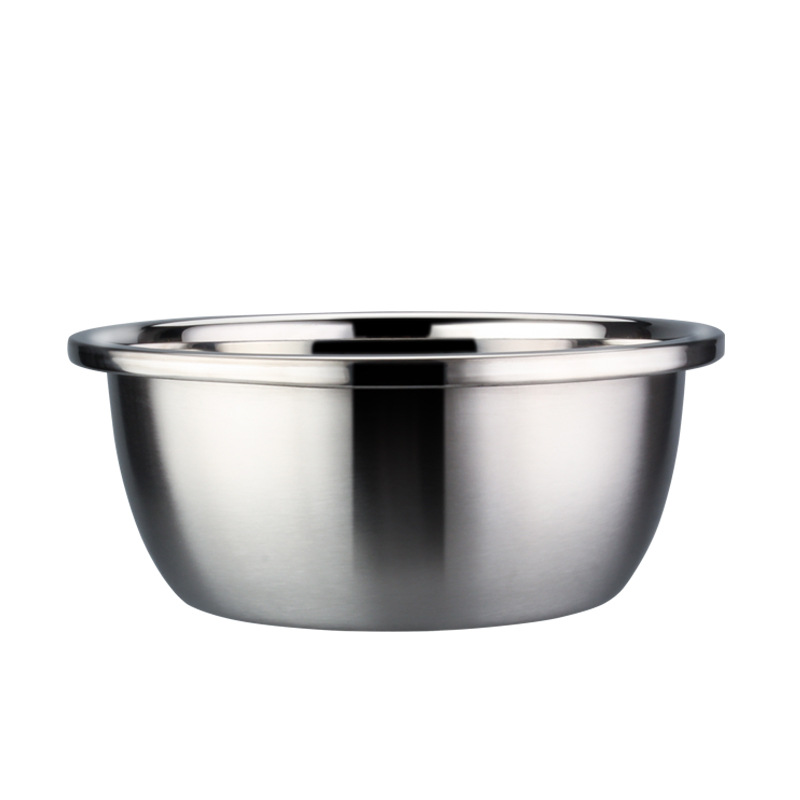 Ferramentas de Cozinha Aço inoxidável 201/304 Sólido e Durable Basin Thin Edge Basin Salad Mixing Bowl