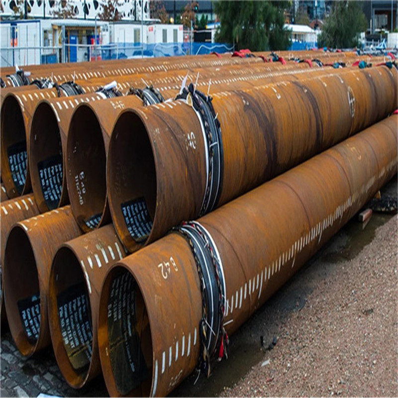 Pilha de tubos de aço ASTM A252