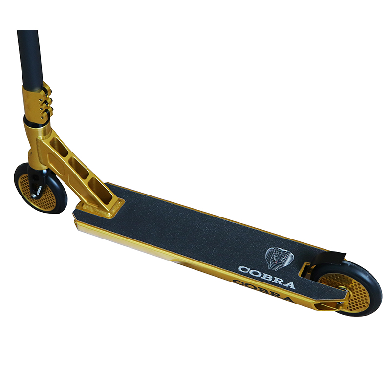 Scooter dublê de 120mm (ouro anodizado)