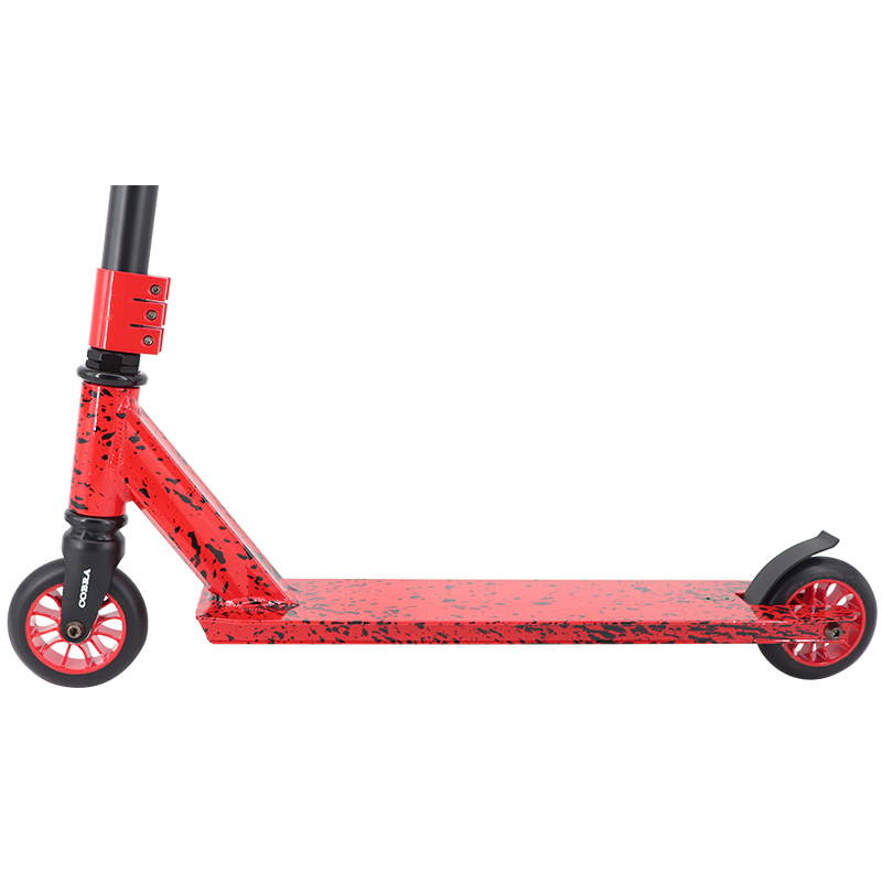 Stunt scooter Barato (splatter vermelho/preto)