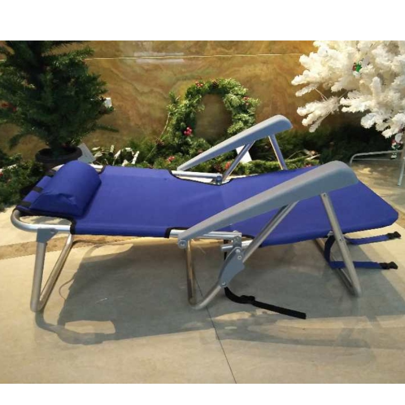 Cadeira de acampamento de dobramento portátil da praia da trouxa de aço empilhável exterior