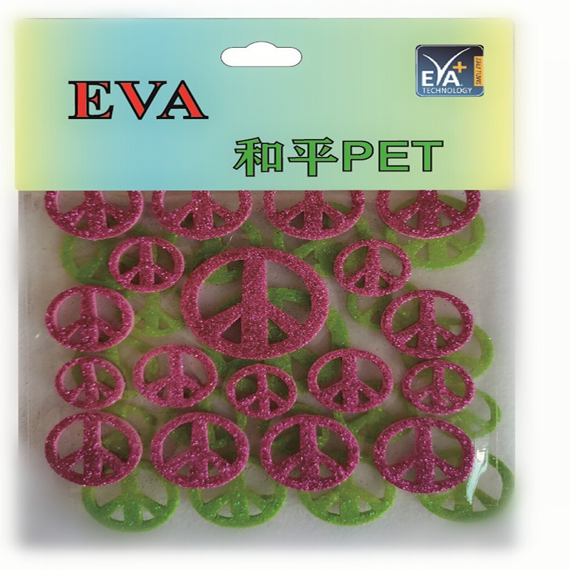 Adesivos de espuma PET Espuma Glitter PET Forma de espuma PET