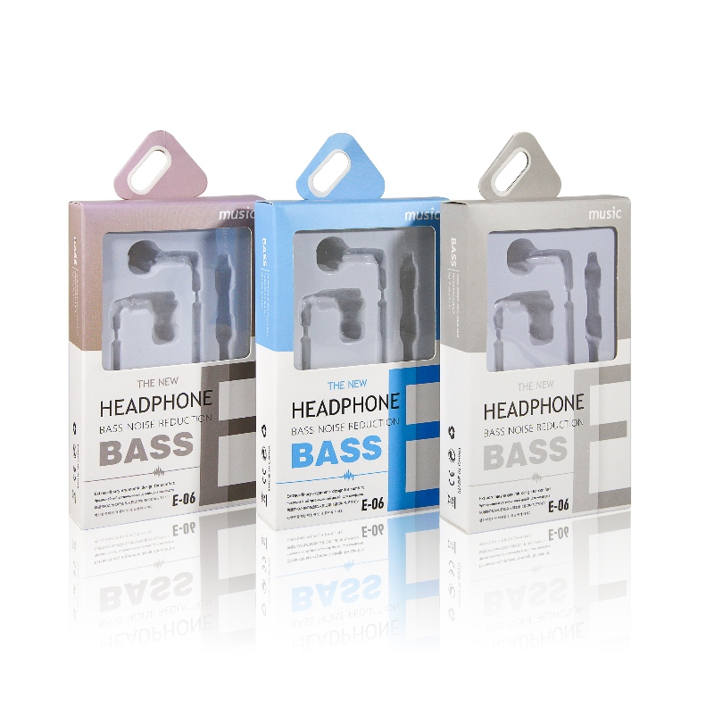 Caixas de papel de embalagem de fone de ouvido personalizado com blister
