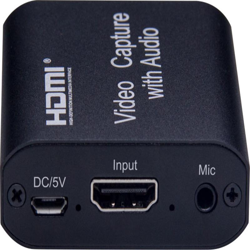 Captura de vídeo HDMI V1.4 com HDMI Loopout, áudio de 3,5 mm