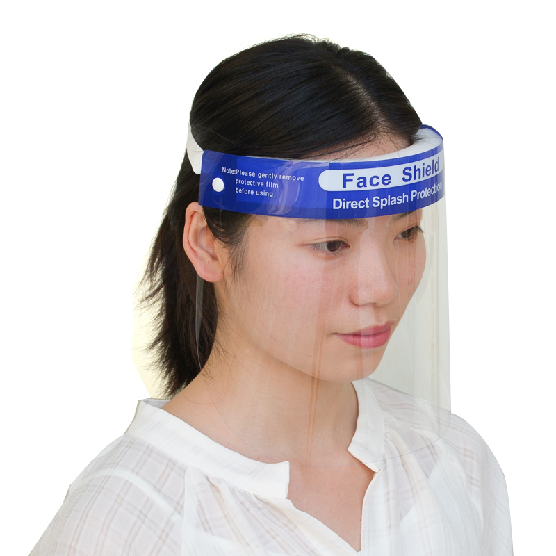 Proteção facial protetora facial de plástico transparente antipó anti respingos para adultos
