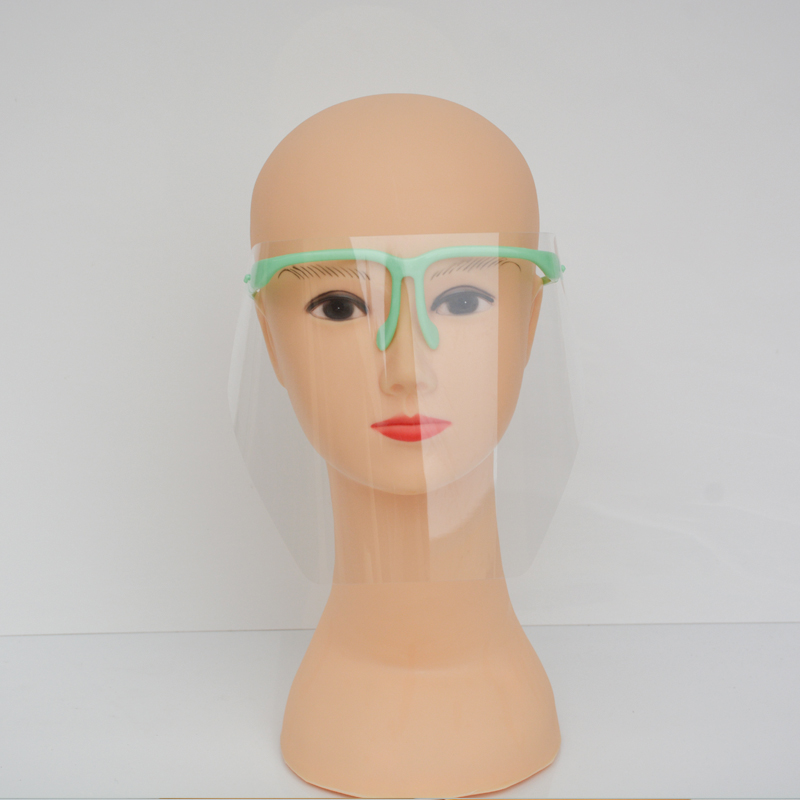 Proteção facial descartável de proteção transparente anti óleo protetor facial com óculos
