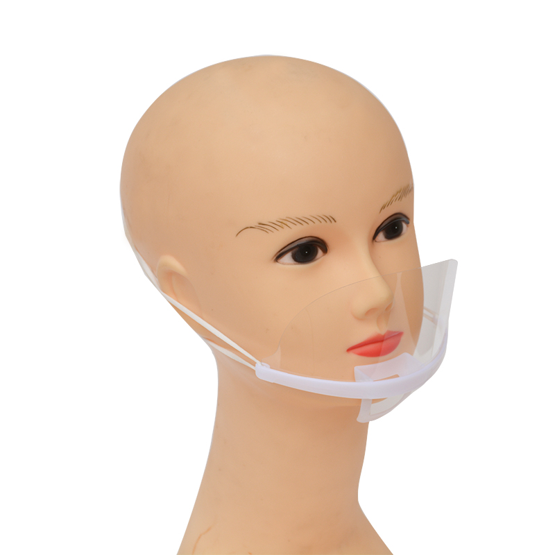 Cook Food Protective Face Cover Protetor de boca transparente Protetor de boca de plástico transparente para cantil