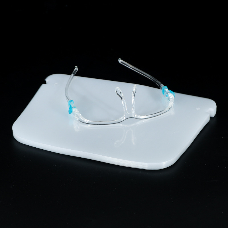 Escudo transparente OEM Anti-Splash Reusable Proteção facial Visor PET Protetor de Cara de Filme com Óculos