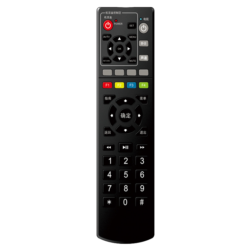 Melhor preço para aplicação doméstica Controle remoto sem fio IR personalizado para TV \/ decodificador