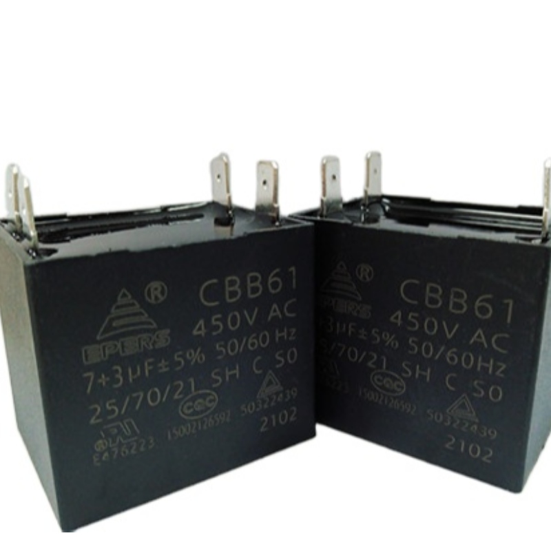 7+3uf 450V 25/70/21 CQC 50/60Hz SH S0 C CBB61 capacitor do super ventilador