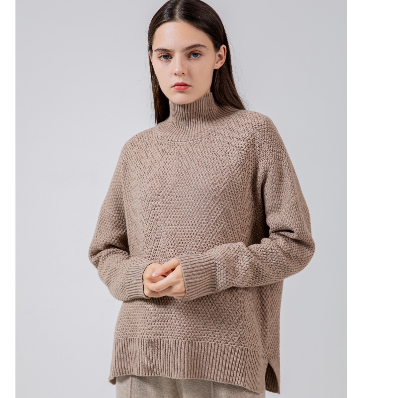 Loose, simples, casual e elegante camisola australiana de lã que vai com tudo 65001#