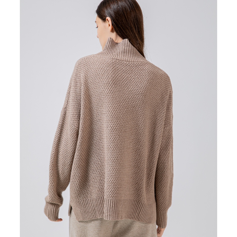 Loose, simples, casual e elegante camisola australiana de lã que vai com tudo 65001#