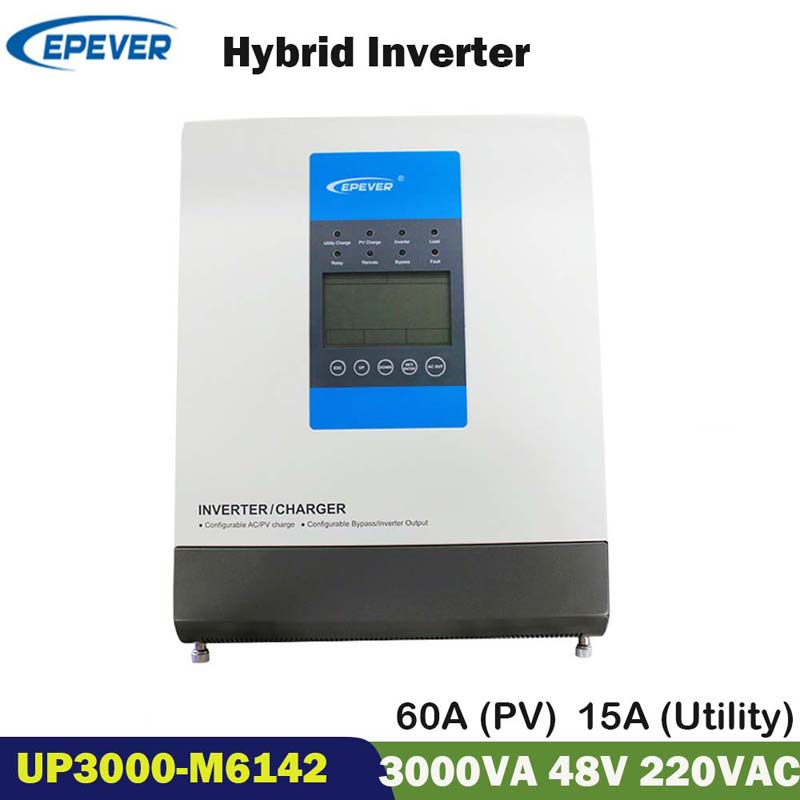 EPEVE MPPT 3000W Inversor Solar 60A 48V Pure Sine Wave Inversor 220 V 230V Soar Cobrir Inversor UPERTER M6142