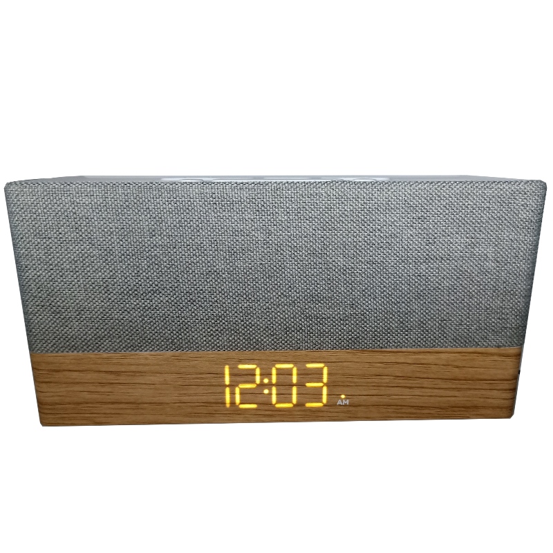 FB-CRR320 High-end de madeira Bluetooth Clock Speaker de rádio w/Tecido Grill