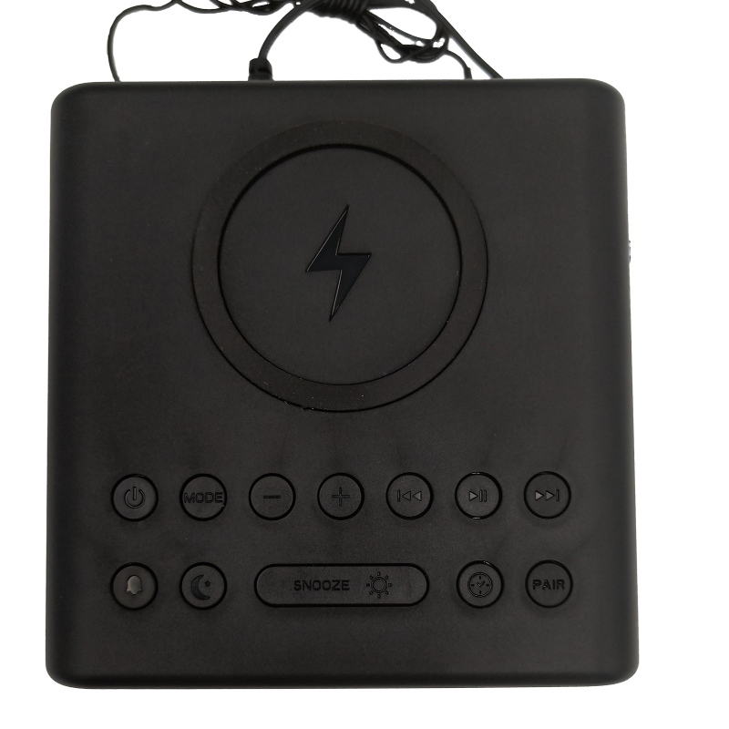Rádio do relógio Bluetooth FB-CR01 com o carregador sem fio do Qi