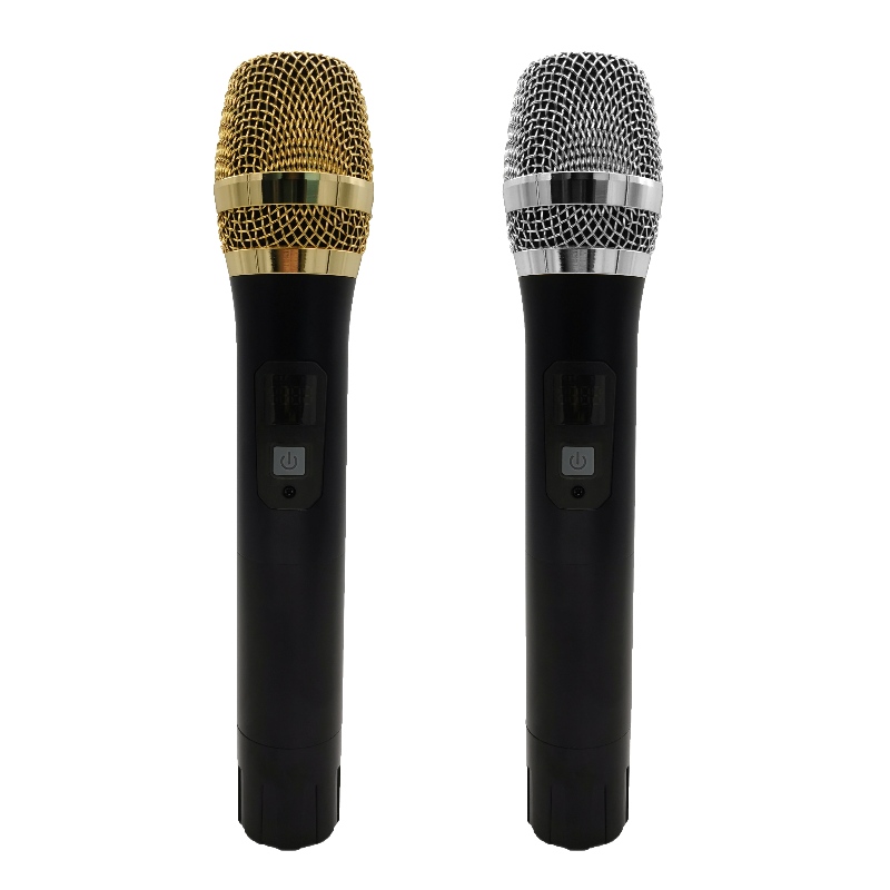 FB-WM001C - um microfone sem fio de corpo de metal duplo/alloy com receptor