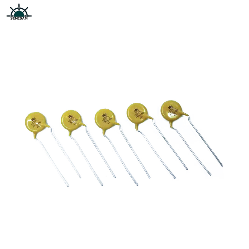 Resistência do fabricante fornecedor de silicone amarelo 10d271 diâmetro 10mm metal óxido movistor para comutação de alimentação