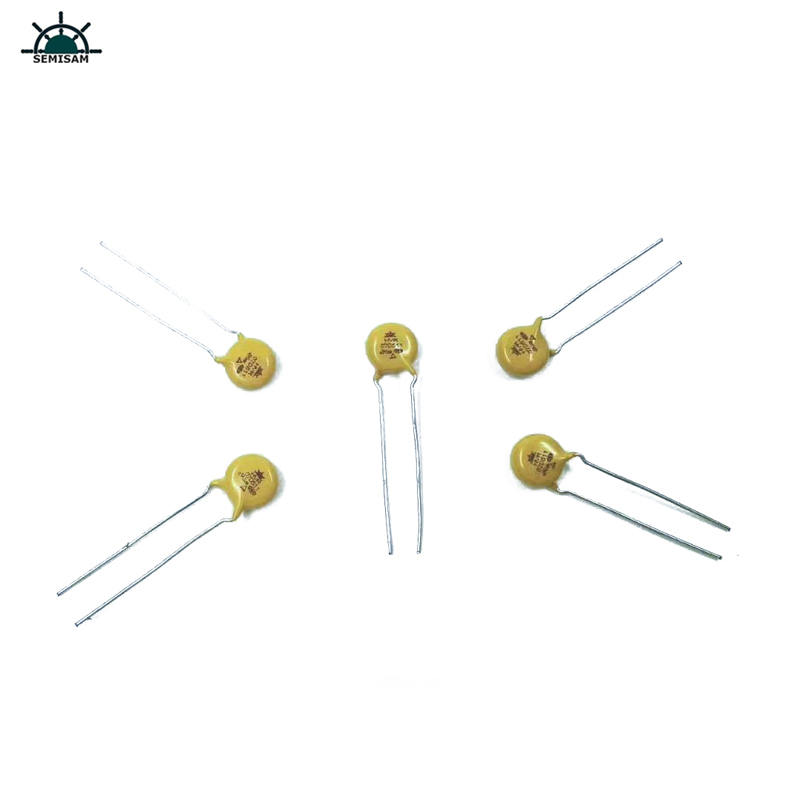 China Componentes de eletrônica ODM, amarelo MOV 7mm HVR07D511K Varistor de óxido de zinco para eletrodomésticos