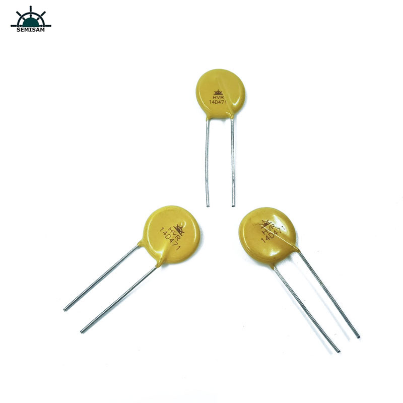 China Componentes eletrônicos, amarelo MOV 14mm 14D471 470V Varistor Zov Varistor Indestial