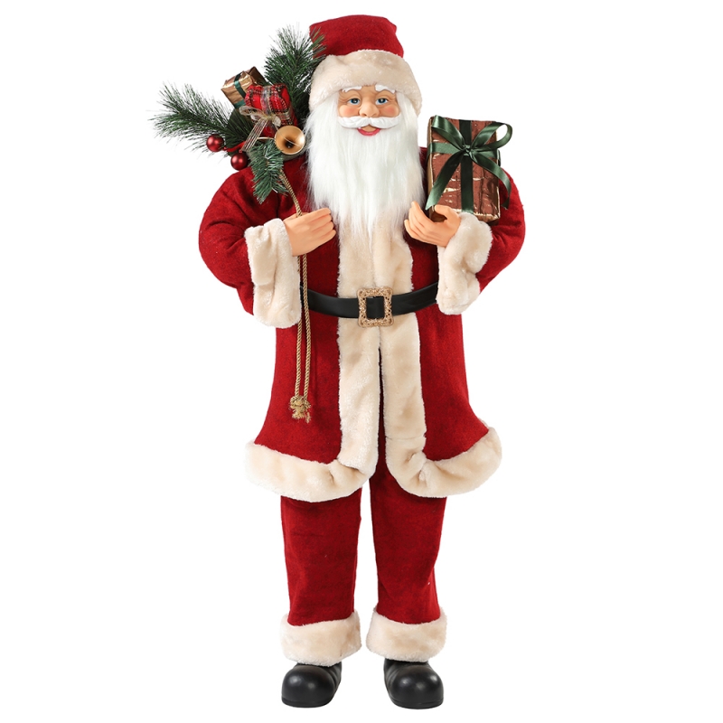 30 ~ 110 cm Natal Papai Noel com saco de presente ornamento decoração festival feriado figurine coleção tradicionalnatal
