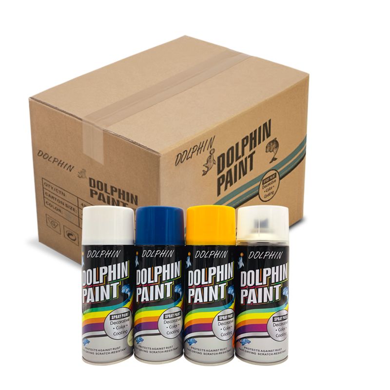 Pintura de spray de aerossol lindas cores Boa adesão seca rápida 400ml 450ml