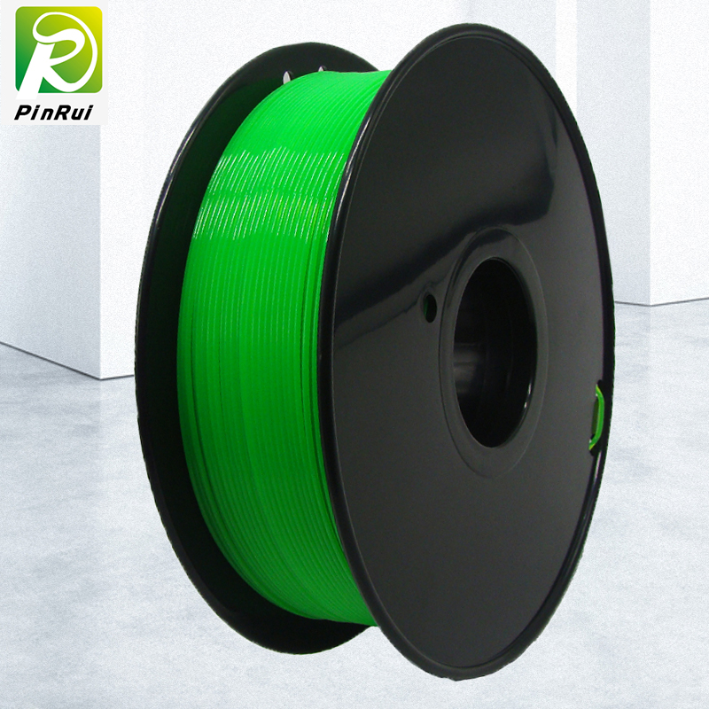 Pinrui alta qualidade 1kg 3d pla impressora filament cor verde