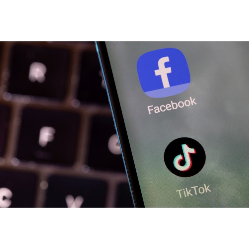 Trabalho de manchas financiado pelo pai do Facebook contra Tiktok