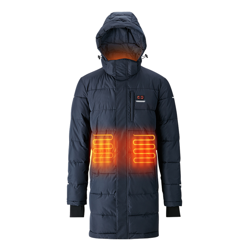 Chegadanova personalizada jaqueta aquecida preta para homens