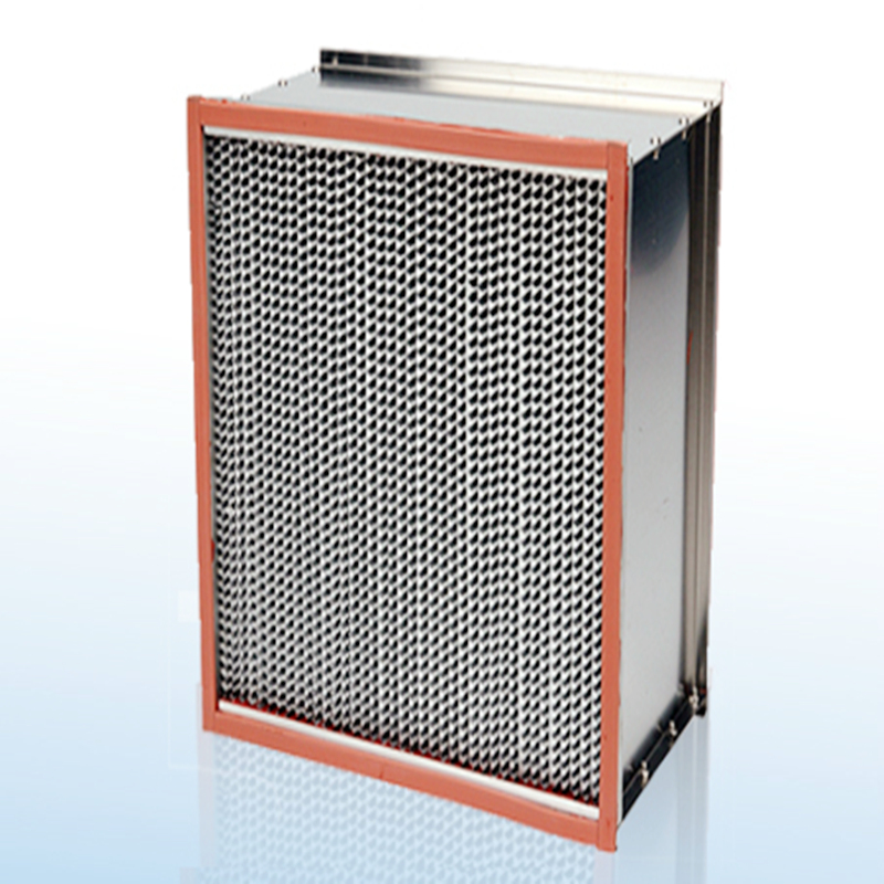 Quarto limpo de alta temperatura HEPA HVAC Filtros de ar H13 Frame de aço galvanizado