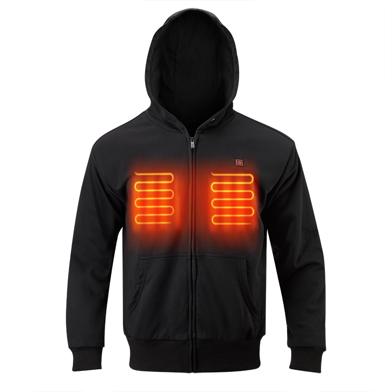 Preço de fábrica de boa qualidade preto elétrico aquecido jaqueta para homens