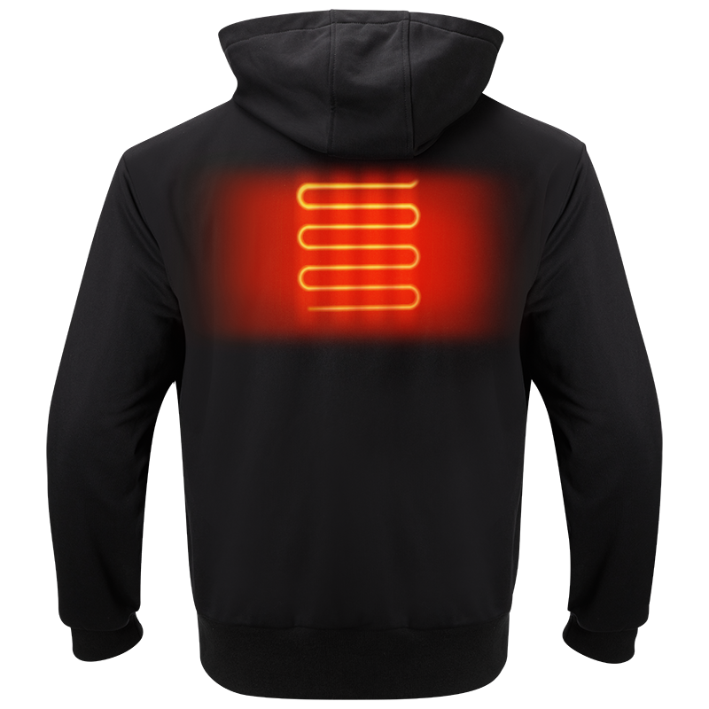 Preço de fábrica de boa qualidade preto elétrico aquecido jaqueta para homens