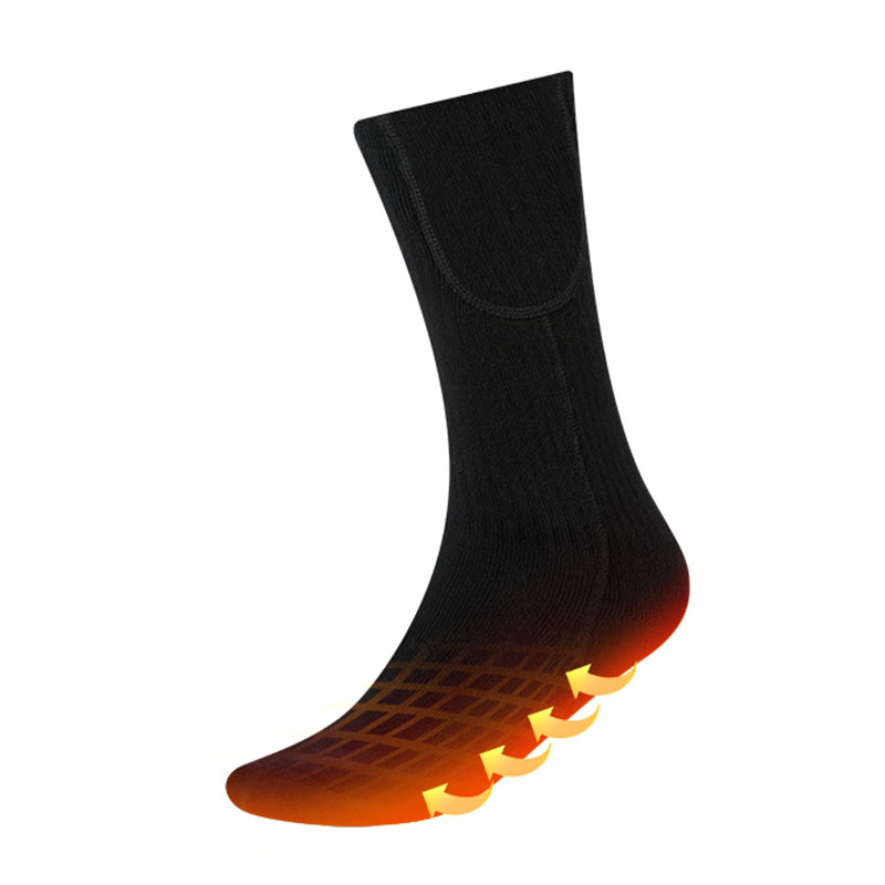 Meias aquecidas populares para homens mulheres, recarregáveis ​​meias de calor elétrico bateria