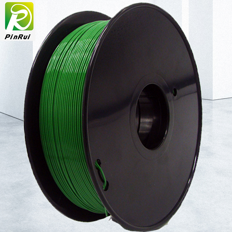 Pinrui alta qualidade 1 kg 3d pla impressora filamento verde cor verde
