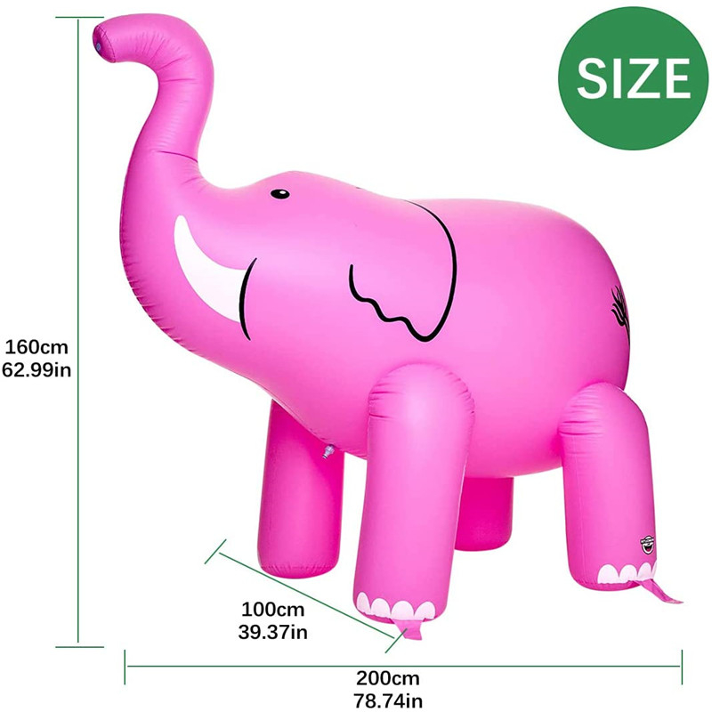 Brinquedo inflável do elefante da tomada de fábrica, flutuador inflável do personagem dos desenhos animados da propaganda do PVC, brinquedo enchido a ar para as crianças