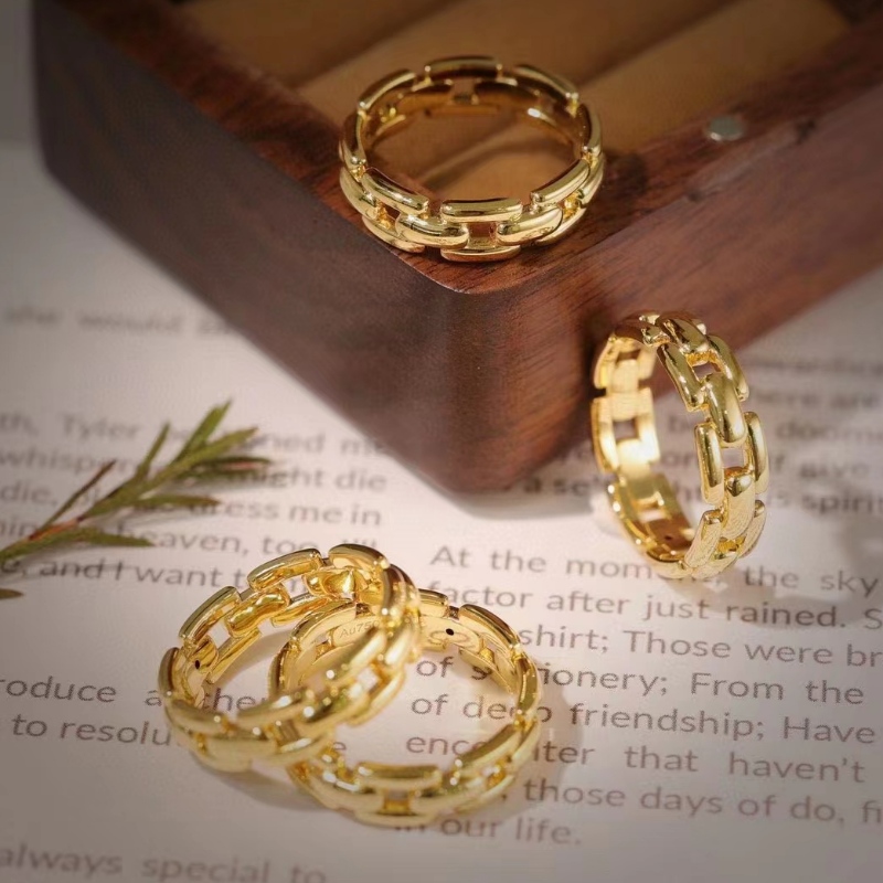 9K/10k/14k/18k presentes de jóias anel de ouro real para mulheres em ouro amarelo/white ouro/rosa ouro