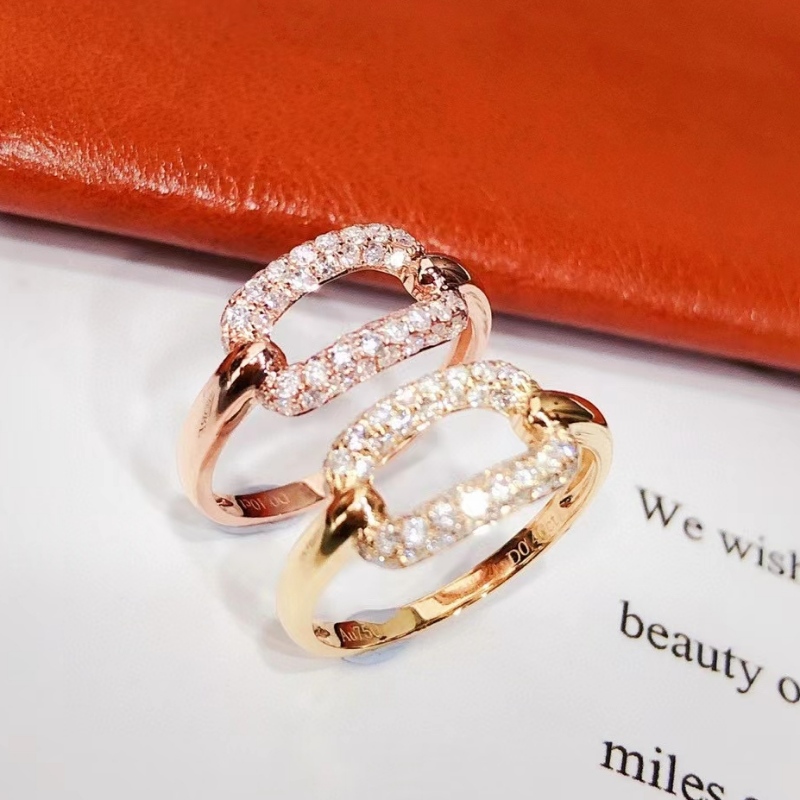 10k 14k 18k anel de ouro sólido diário anel de casamento do estilo de jóias para mulheres