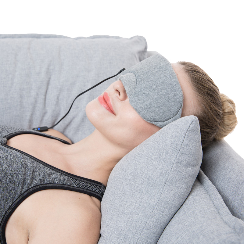 Máscara ocular personalizada do logotipo, almofada de aquecimento personalizada para dormir