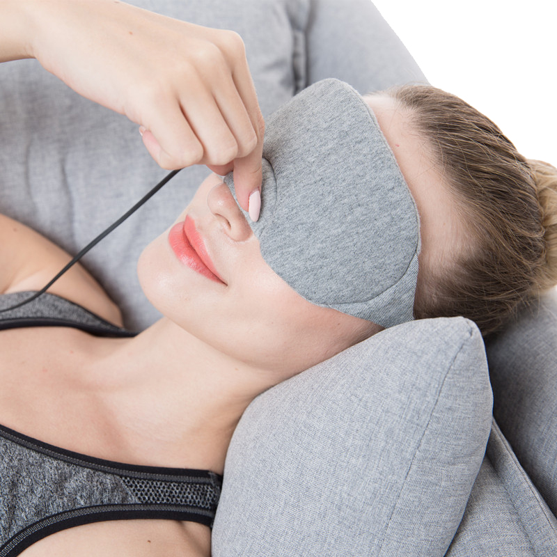 Máscara ocular personalizada do logotipo, almofada de aquecimento personalizada para dormir