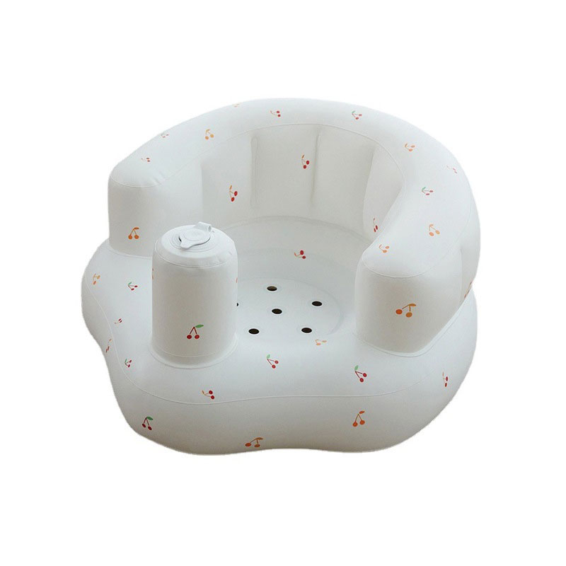 Sofá anti-queda de cereja portátil, banheira para cadeira de jantar pvc brinquedo inflável
