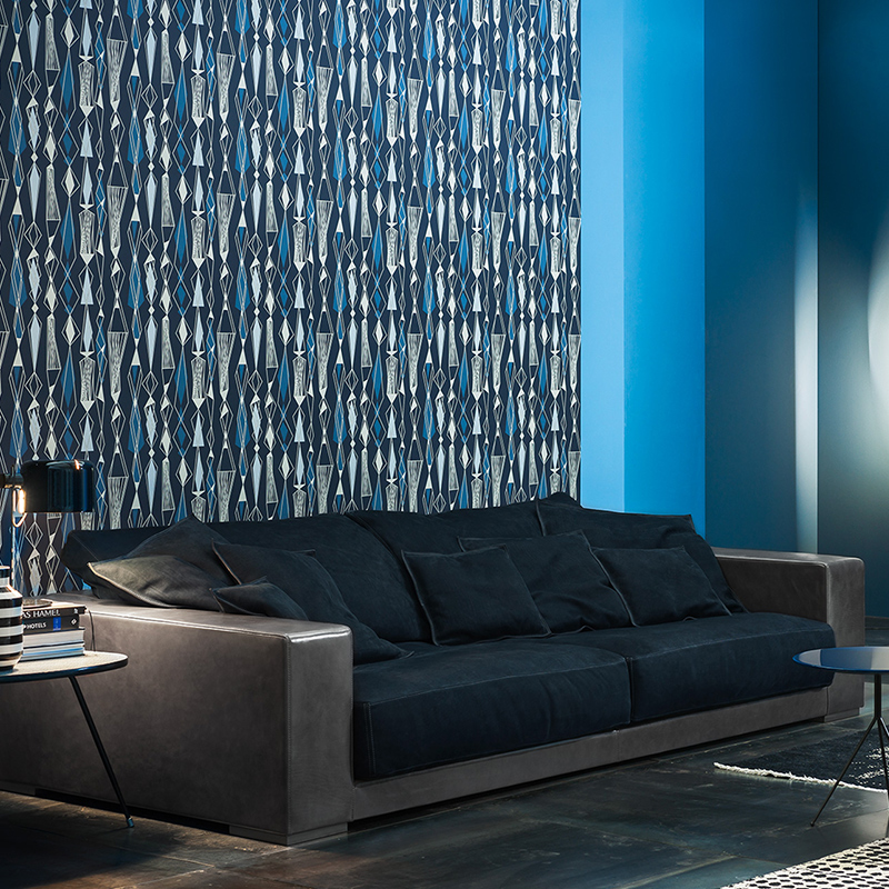 Sofás de couro genuíno de luxo italiano para móveis de casa Modern