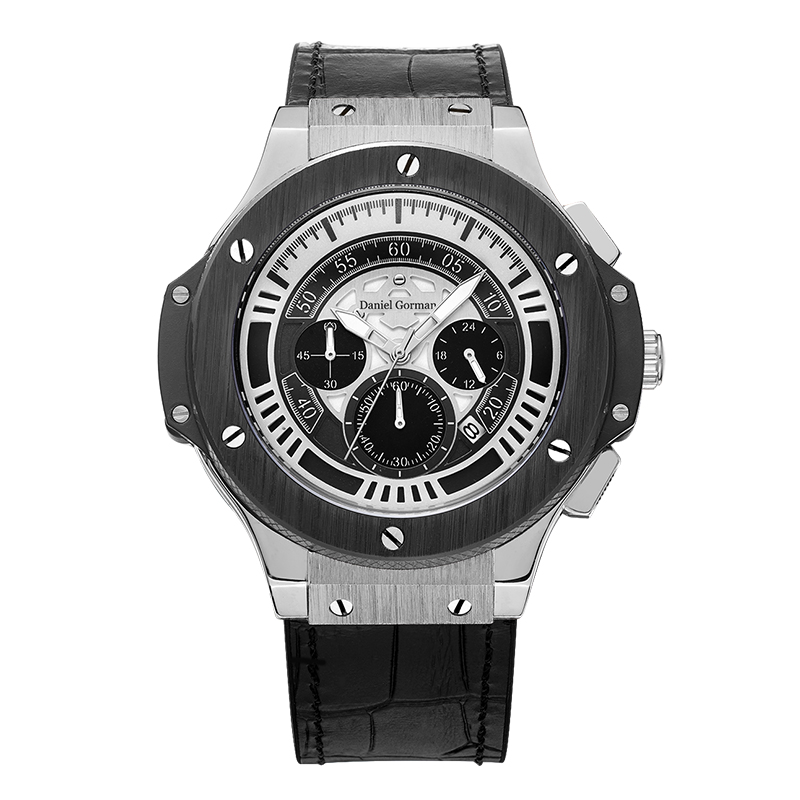 Daniel Gormantop Brand Luxury Sport Watch Men Watches Military Rubber Rubber Strap Automático Relógios à prova d'água RM2204