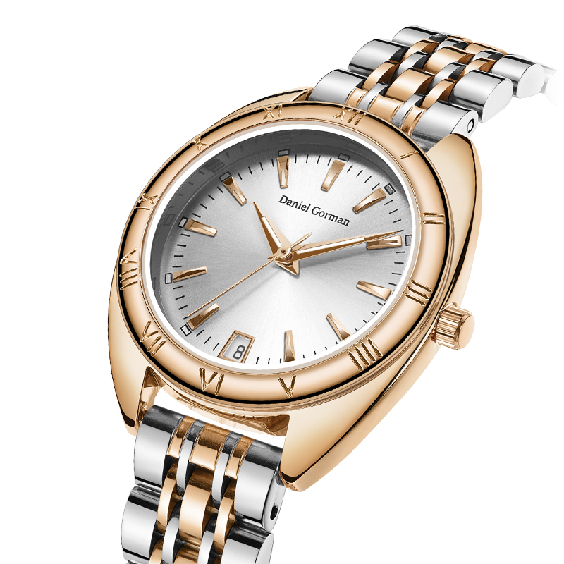 Daniel Gorman AN22415 Design exclusivo Design Luxury Fashion Women 'S Watch Gold Ice Bound Watch Women Women Luj' s Luxo