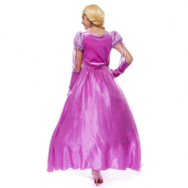 2022 Costume de cosplay de Halloween Mulheres Rapunzel Princesa Adulta Sofia Costume HCRS-013