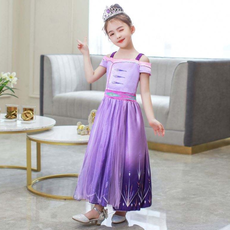 Baige Halloween Princess Dress Girl Cosplay Dresses Child Summer Aisha Queen Children's Wear Salia
