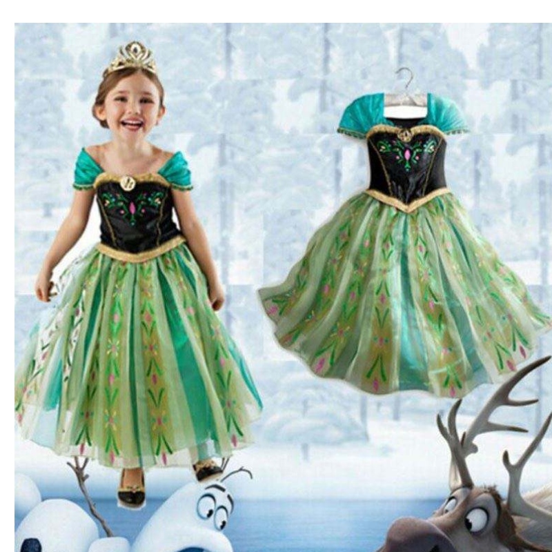 Elsa por atacado Festa de garotinha use roupas de cosplay Disny Princess Dress Bxlsxb