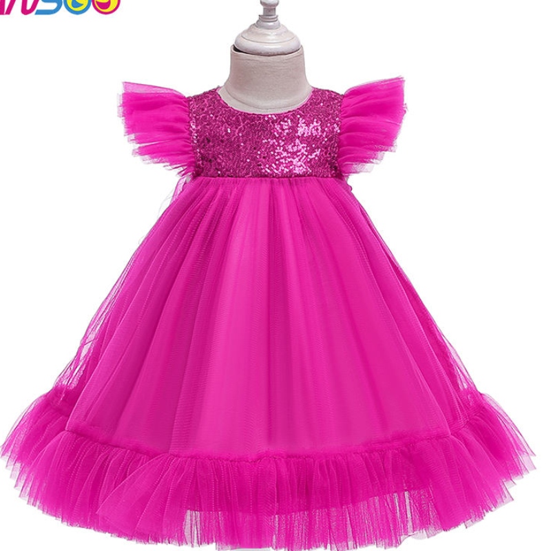 Anssoo Pink Tutu Flower Girls \\ 'Faculdade Party Princesa Vestido denoiva de menina 2-10 Para festas de casamento garotas