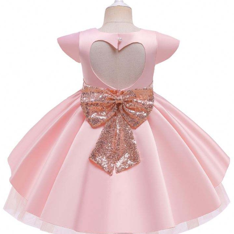 Baige New Little Girls Vestres denoiva Crianças Princesa vestido com Bow Child Birthday Party Dress de 3 a 10 anos