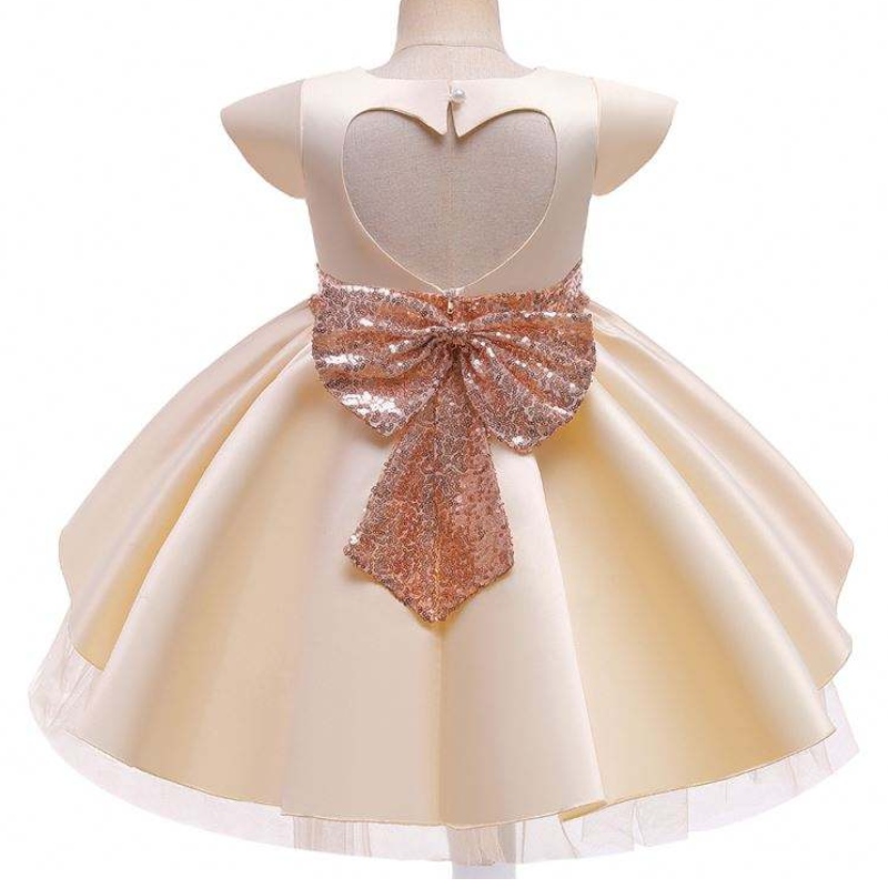 Baige New Little Girls Vestres denoiva Crianças Princesa vestido com Bow Child Birthday Party Dress de 3 a 10 anos