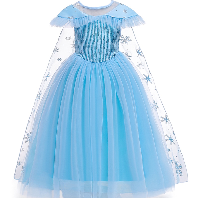 Baige New Product Princess Fantaspume Kids Masquerade Elsa Anna Fashion Girl Festume Party Dress Girls